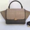 Celine Mini TRAPEZE Grey Crocodile