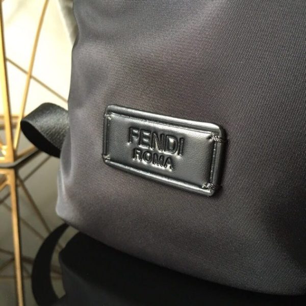 Fendi Monster Backpack Leather & Nylon - Image 6