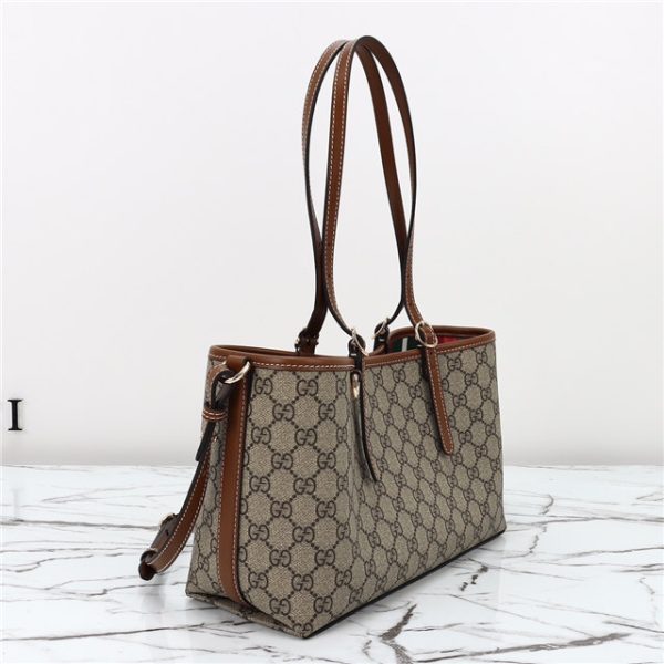 Gucci GG Emblem Small Tote Bag 815214 Brown - Image 10